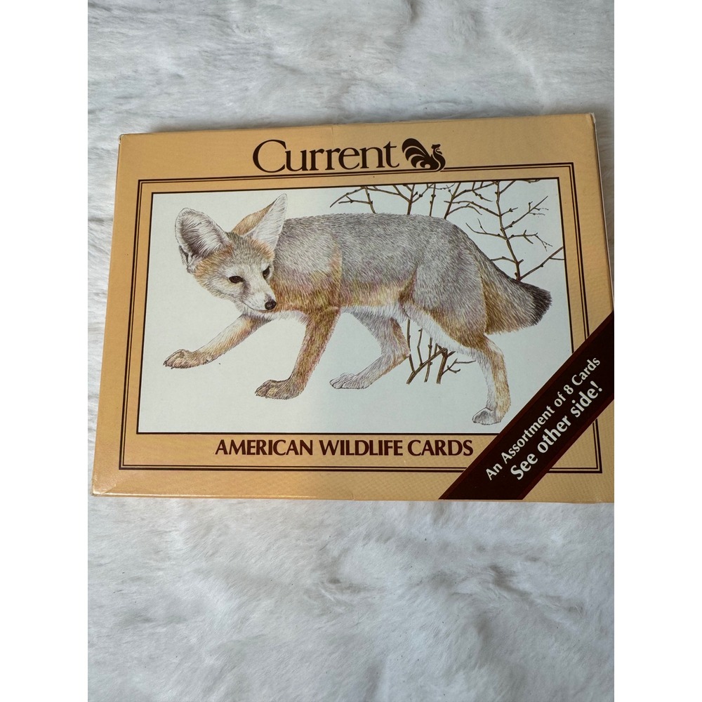 Vintage 1982 Current Inc American Wildlife Cards Assortment 8 Pack Blank 1063-2
